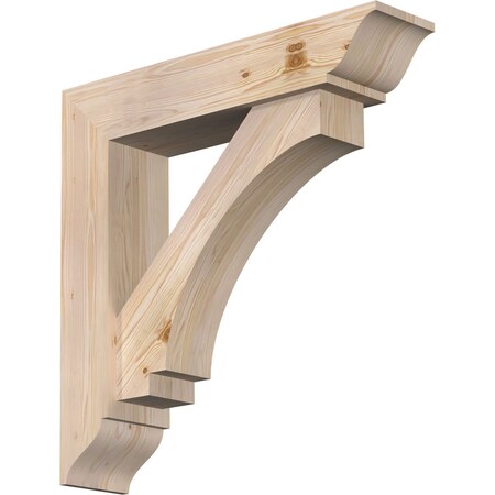 Ekena Millwork Imperial Traditional Smooth Bracket w/ Offset Brace, Douglas Fir, 7 1/2"W x 34"D x 34"H BKT0806X34X34IMP01SDF